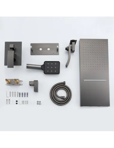 Душевая система скрытого монтажа Gappo G7107-79, серый