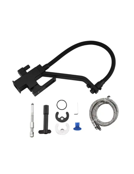 Смеситель для кухни с подключением к фильтру Gappo G4317-6, черный