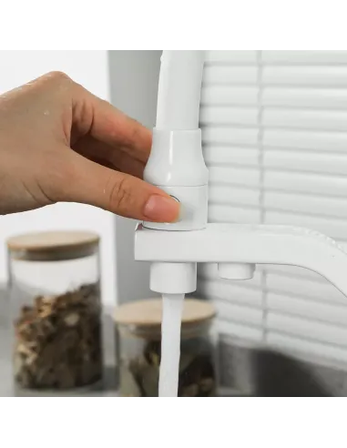 Смеситель для кухни с подключением к фильтру Gappo G4317-8, белый