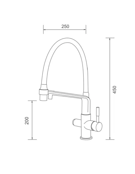 Смеситель для кухни с подключением к фильтру Gappo G4398-9, белый, черный