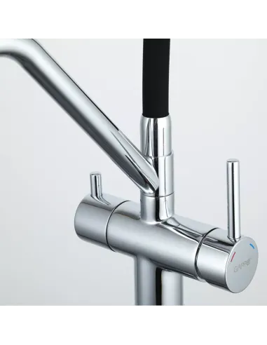 Смеситель для кухни с подключением к фильтру Gappo G4398-80, хром