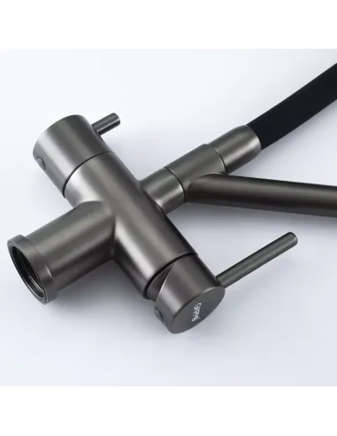 Смеситель для кухни с подключением к фильтру Gappo G4398-89, оружейная сталь