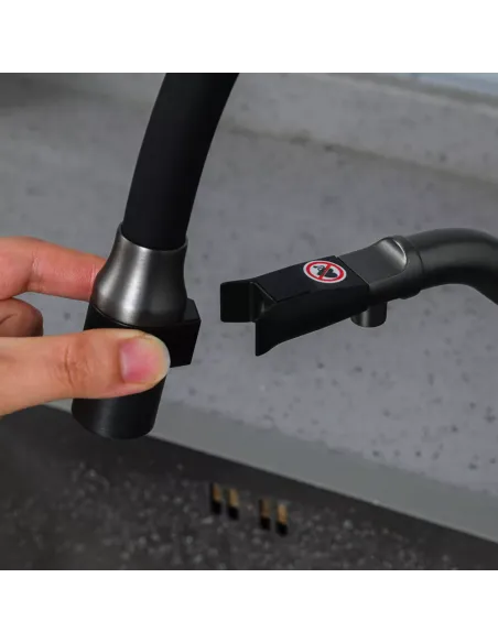 Смеситель для кухни с подключением к фильтру Gappo G4398-89, оружейная сталь