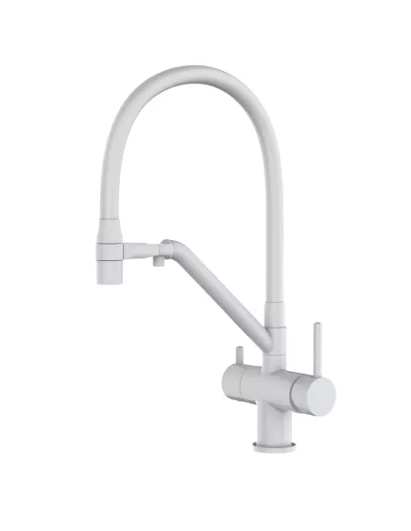 Змішувач для кухні з підключенням до фільтра Gappo G4398-88, білий