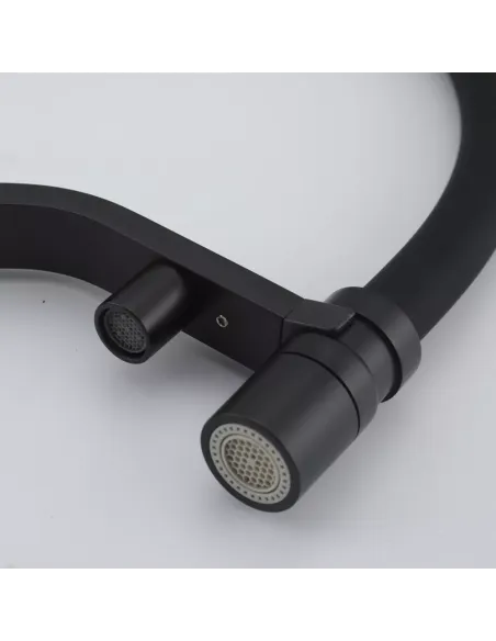 Смеситель для кухни с подключением к фильтру Gappo G4395-66, черный