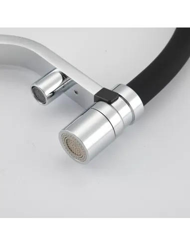 Смеситель для кухни с подключением к фильтру Gappo G4395-60, хром, черный