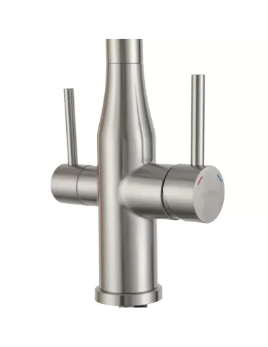 Смеситель для кухни с подключением к фильтру Gappo G4399-75, сатин, черный