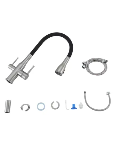 Смеситель для кухни с подключением к фильтру Gappo G4399-65, сатин