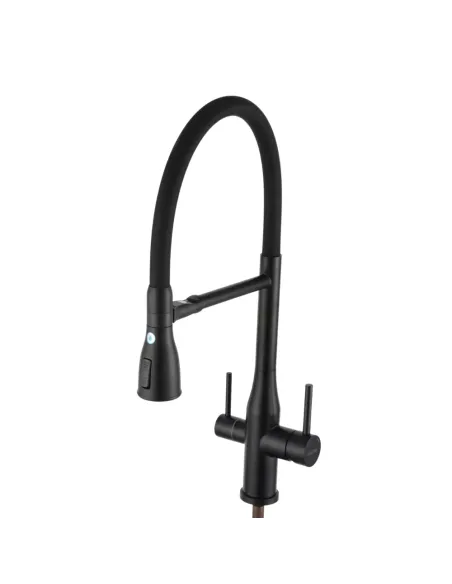 Смеситель для кухни с подключением к фильтру Gappo G4399-76, черный