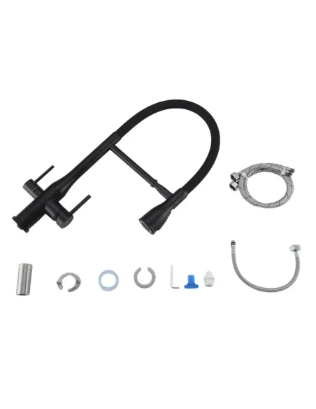 Смеситель для кухни с подключением к фильтру Gappo G4399-76, черный