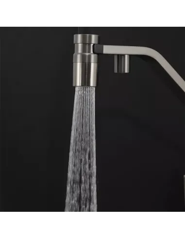 Змішувач для кухні з підключенням до фільтру Gappo G4395-69, сірий, чорний