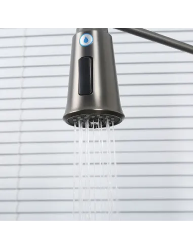 Смеситель для кухни с подключением к фильтру Gappo G4398-69, серый