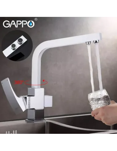 Змішувач для кухні з підключенням до фільтра Gappo G4307