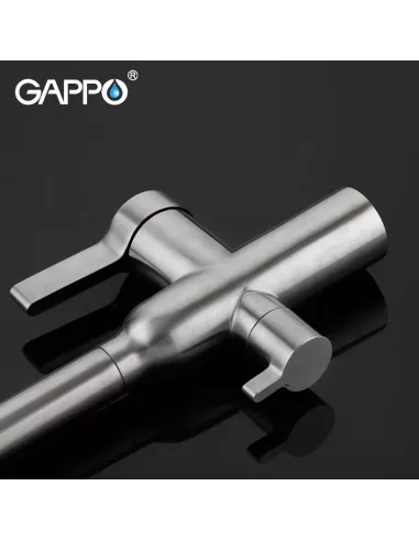 Змішувач для кухні з підключенням до фільтра Gappo G4399-4, сатин