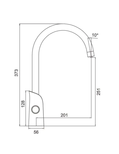 Змішувач для кухні з підключенням до фільтру Gappo G4303-6, чорний