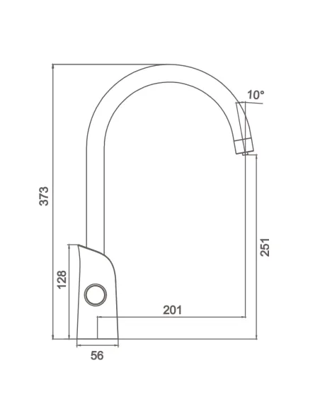 Змішувач для кухні з підключенням до фільтру Gappo G4303-6, чорний
