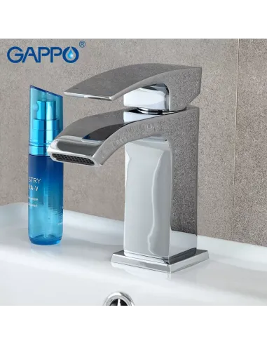 Смеситель для умывальника Gappo G1007-1, хром, однорычажный