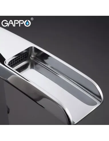 Смеситель для умывальника Gappo G1007-21, высокий, каскадный излив
