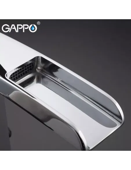 Смеситель для умывальника Gappo G1007-21, высокий, каскадный излив