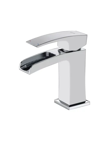 Смеситель для умывальника Gappo G1007-30, белый, хром, однорычажный