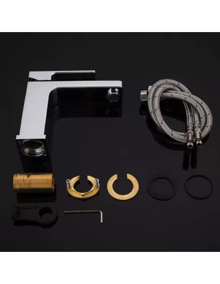 Змішувач для умивальника Gappo G1018, хром, одноважільний