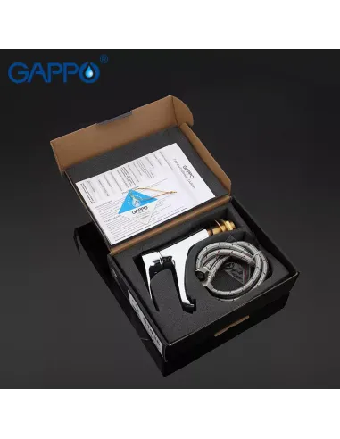 Смеситель для умывальника Gappo G1036, хром, однорычажный