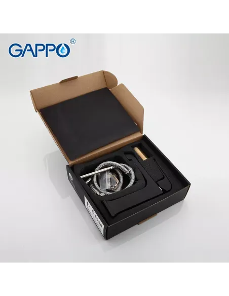Змішувач для умивальника Gappo G1050, чорний, одноважільний
