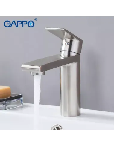 Смеситель для умывальника Gappo G1099-20, нержавеющая сталь