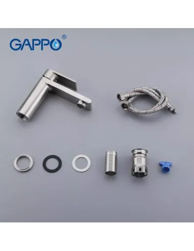 Смеситель для умывальника Gappo G1099-20, нержавеющая сталь