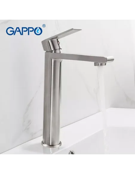 Змішувач для умивальника Gappo G1099-22, нержавіюча сталь.
