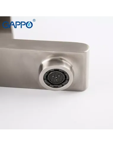 Змішувач для умивальника Gappo G1099-22, нержавіюча сталь.