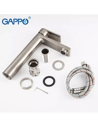 Змішувач для умивальника Gappo G1099-22, нержавіюча сталь.