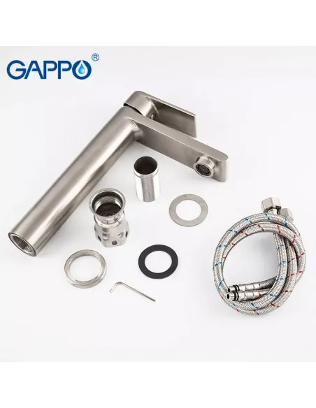 Змішувач для умивальника Gappo G1099-22, нержавіюча сталь.