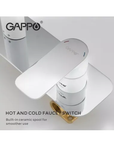 Змішувач для умивальника прихованого монтажу Gappo G1048-22