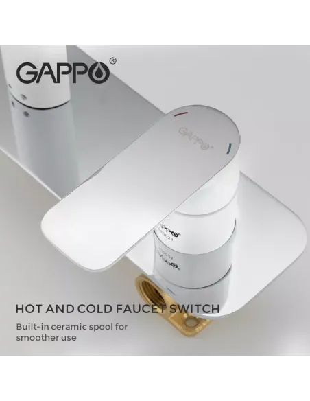 Змішувач для умивальника прихованого монтажу Gappo G1048-22