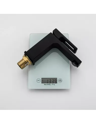 Смеситель для умывальника Gappo G1017-6, черный, однорычажный