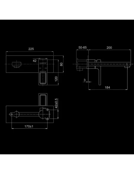 Змішувач для умивальника Gappo G1017-12, білий, хром, одноважільний
