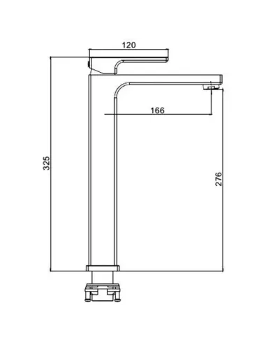 Змішувач для умивальника Gappo G1017-2, білий, хром, одноважільний