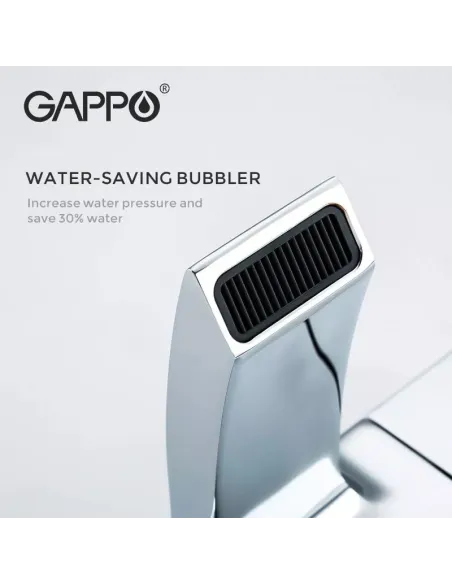 Змішувач для умивальника Gappo G1007-40 із термостатом