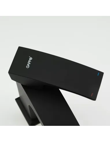 Смеситель для умывальника Gappo G1007-66, черный, однорычажный