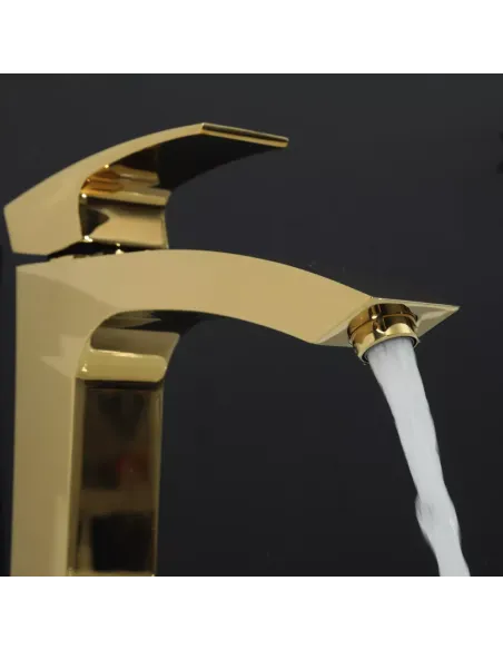 Смеситель для умывальника Gappo G1007-32, золото, высокий