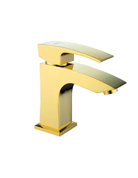 Змішувач для умивальника Gappo G1007-13, золото, одноважільний