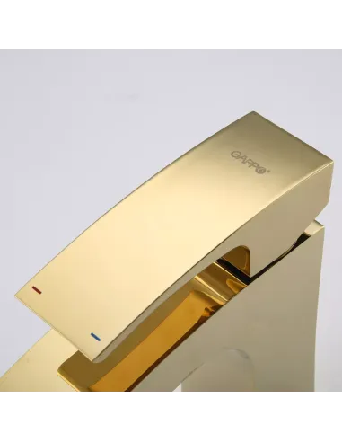 Змішувач для умивальника Gappo G1007-13, золото, одноважільний
