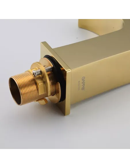 Змішувач для умивальника Gappo G1007-13, золото, одноважільний