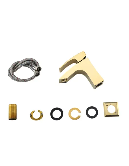 Змішувач для умивальника Gappo G1007-13, золото, одноважільний