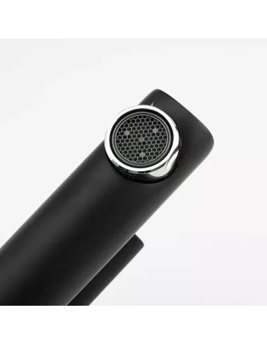 Змішувач для умивальника Gappo G1003-6, чорний, хром, одноважільний