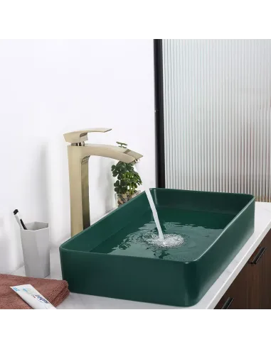 Змішувач для умивальника Gappo G1007-42, висока, бронза, одноважільний