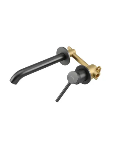 Змішувач для умивальника прихованого монтажу Gappo G1206-9, сірий