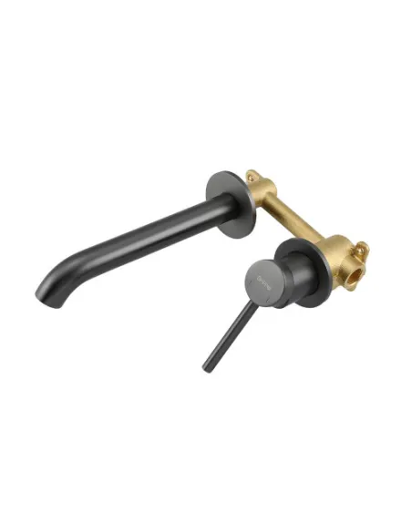 Змішувач для умивальника прихованого монтажу Gappo G1206-9, сірий