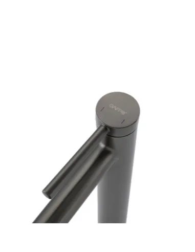 Змішувач для умивальника Gappo G1006-29, високий, сірий, одноважільний